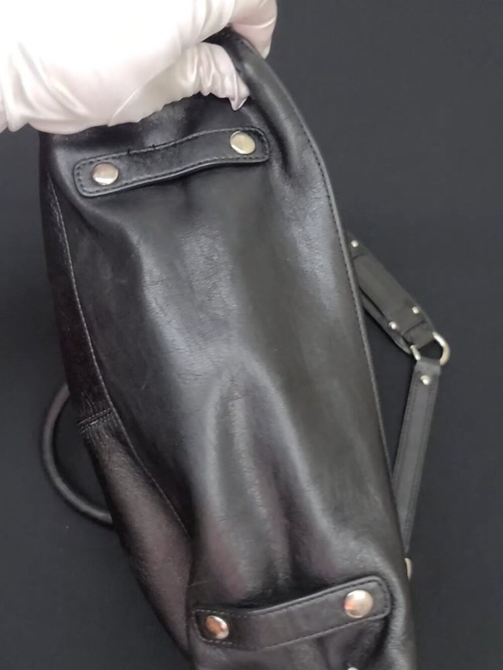 Coach Black Leather Ashley Convertible Satchel F15445 - Picture 7 of 8